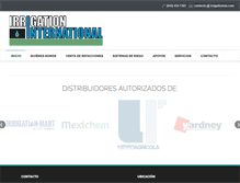 Tablet Screenshot of irrigationmx.com